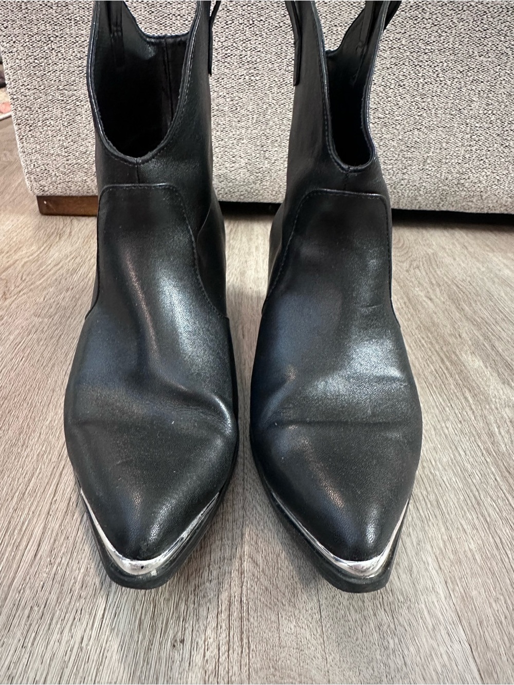 Women’s Henley Ankle Western Booties with Silver Trim -Comfortable Concert Boots